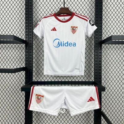 2025/2026 Sevilla Home Football Shirt Kids Size 1:1 Thai Quality