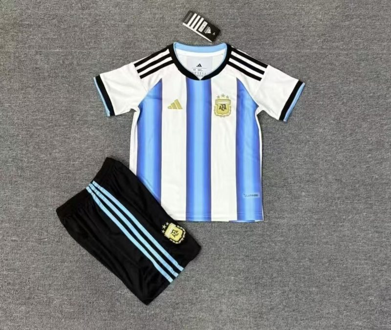 2025 Argentina Home Football Shirt Kids Size 1:1 Thai Quality
