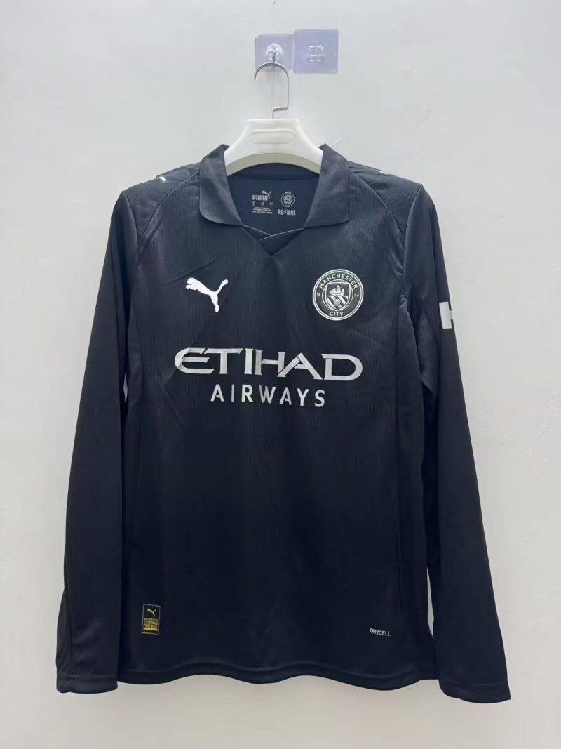 2025/2026 Manchester City Away Long Sleeve Football Shirt 1:1 Thai Quality
