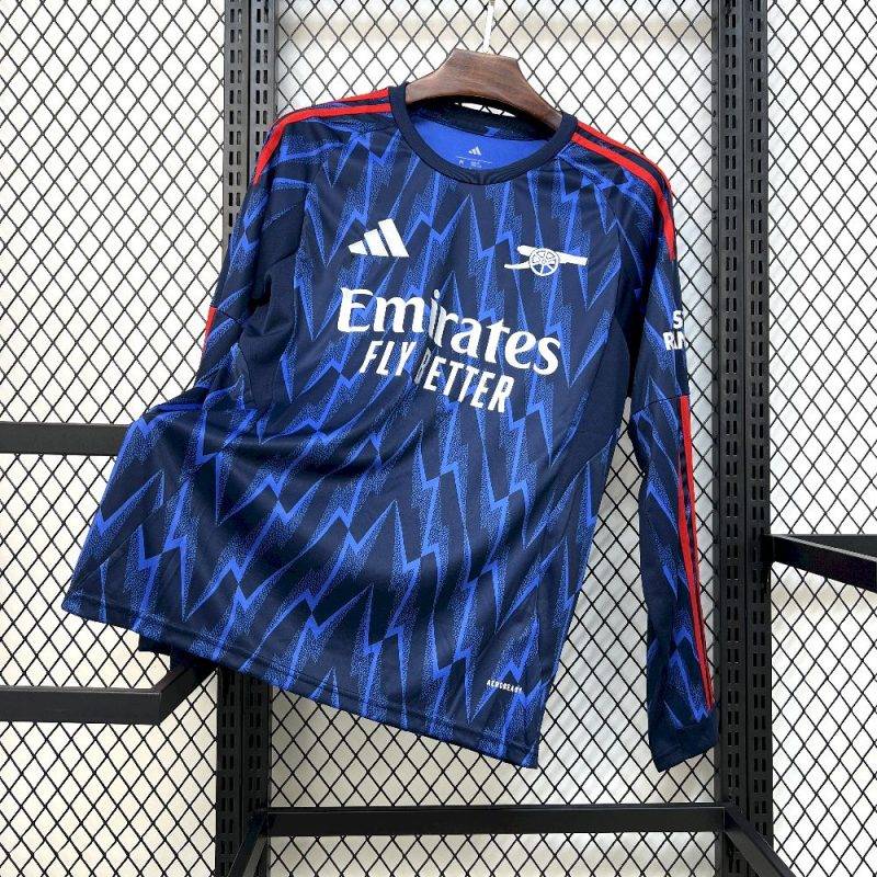 2025/2026 Long Sleeve Arsenal Away Football Shirt 1:1 Thai Quality