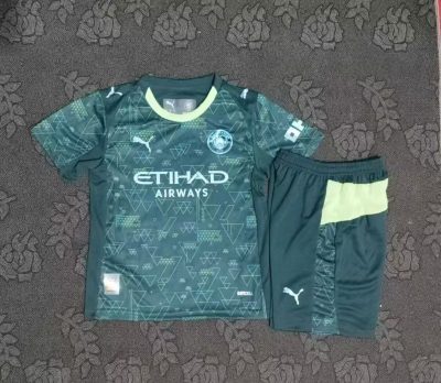 2025/2026 Manchester City Fourth Football Shirt Kids Size 1:1 Thai Quality