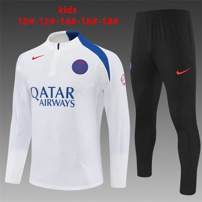 2025/2026 Paris Saint-Germain Half-Pull Training Suit Football Shirt Kids Size