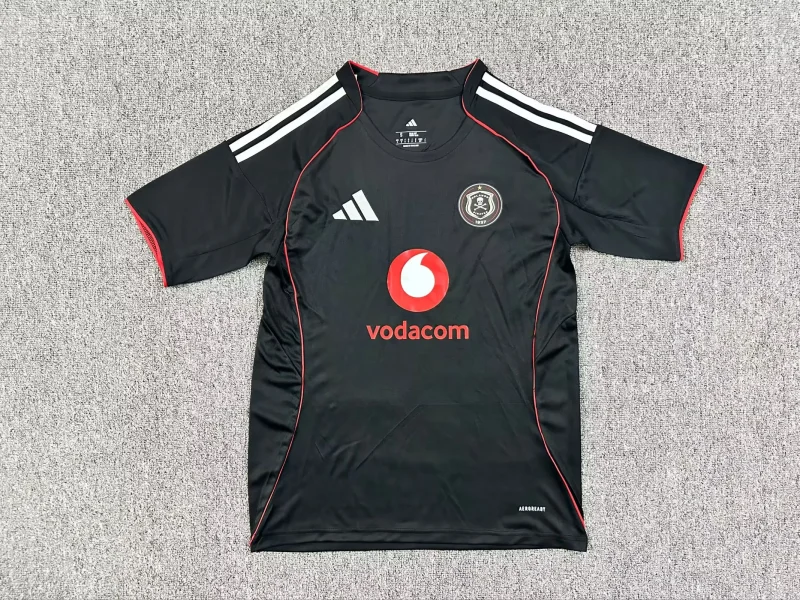 220df0646d3c8d305e3ece9750b5ac0e 2025/2026 Orlando Pirates Home Football Shirt 1:1 Thai Quality