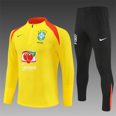 2025 Brazil Half-Pull Football Shirt 1:1 Thai Quality Set