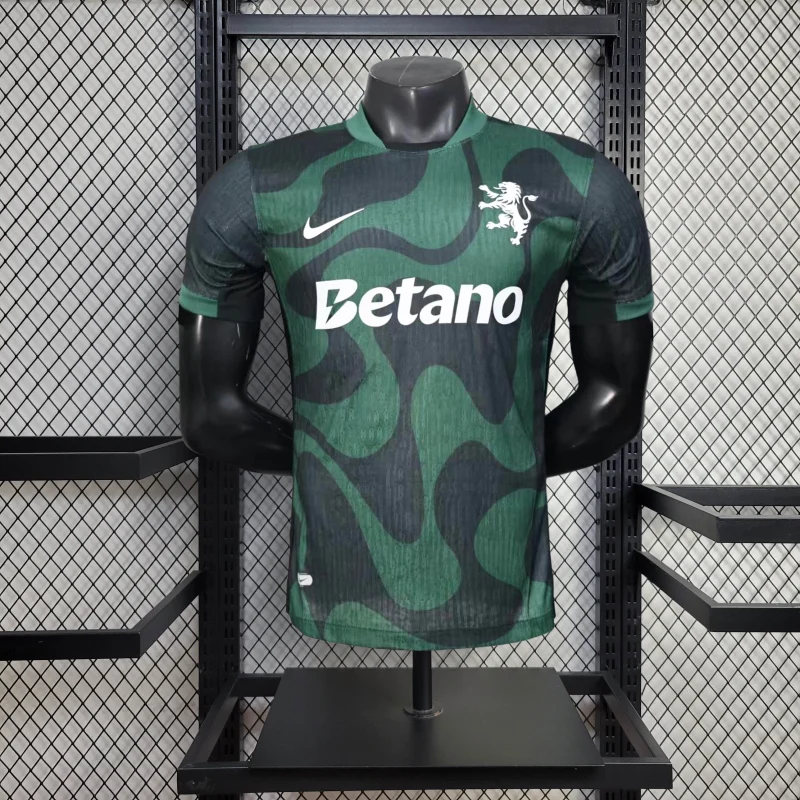 265eae72c8a4e6ebf9bb323f43b01fe1 2025/2026 Player Version Sporting Lisbon Fourth Away Football Shirt 1:1 Thai Quality