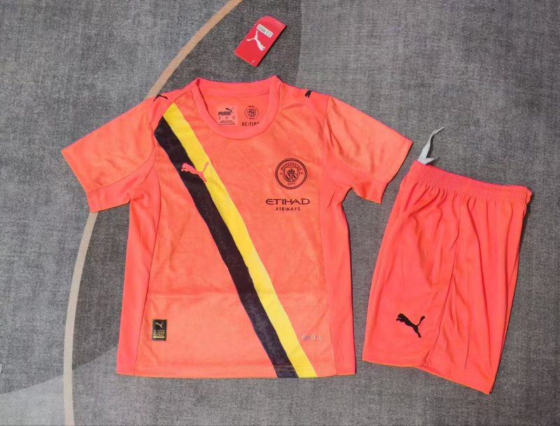 27c8d880a2bcc86e12808c1915abbc8e 2025/2026 Manchester City Goalkeeper Football Shirt Kids Size 1:1 Thai Quality