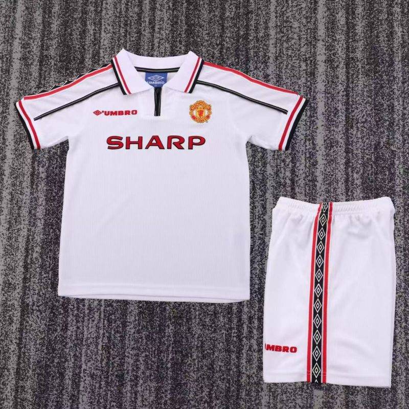1998/99 Manchester United Commemorative Edition Football Shirt Kids Size 1:1 Thai Quality