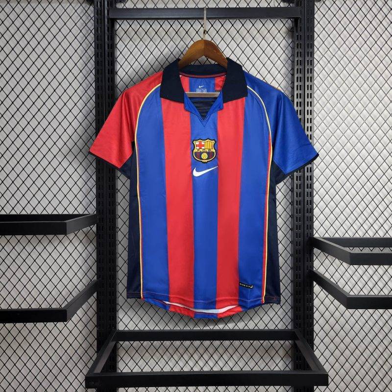 363dc56295b5f66844087f070bd61b2c 2001/2002 Retro Barcelona Home Football Shirt 1:1 Thai Quality