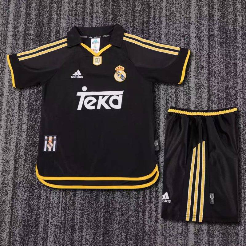 1999/01 Real Madrid Away Home Football Shirt Kids Size 1:1 Thai Quality