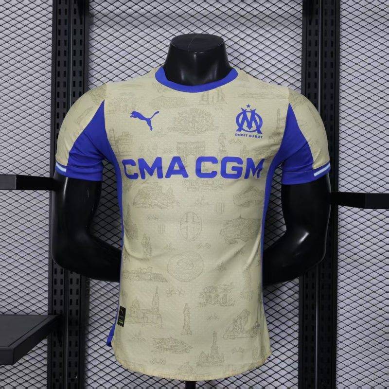2025/2026 Player Version Olympique Marseille Third Football Shirt 1:1 Thai Quality