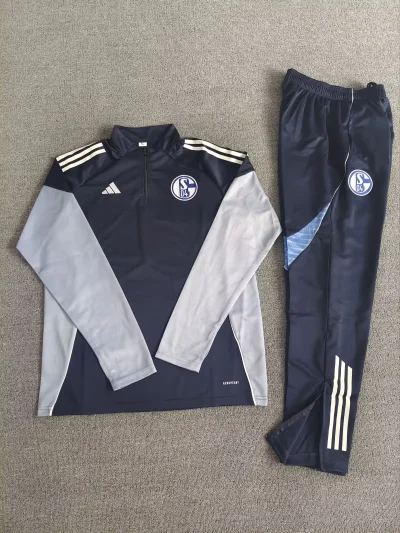 2025/2026 Schalke 04 Half-Pull Training Wear Football Shirt