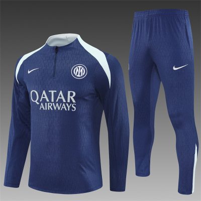 2025/2026 Inter Milan Half-Pull Training Suit Football Shirt 1:1 Thai Quality Set