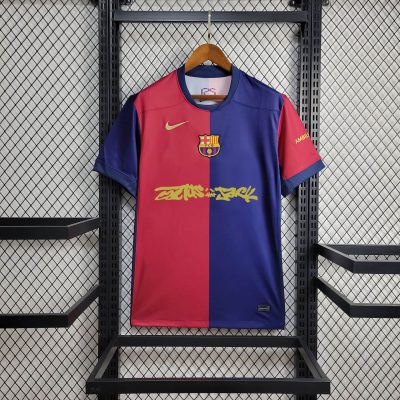 2024/2025 Barcelona x Travis Scott Home Football Shirt 1:1 Thai Quality