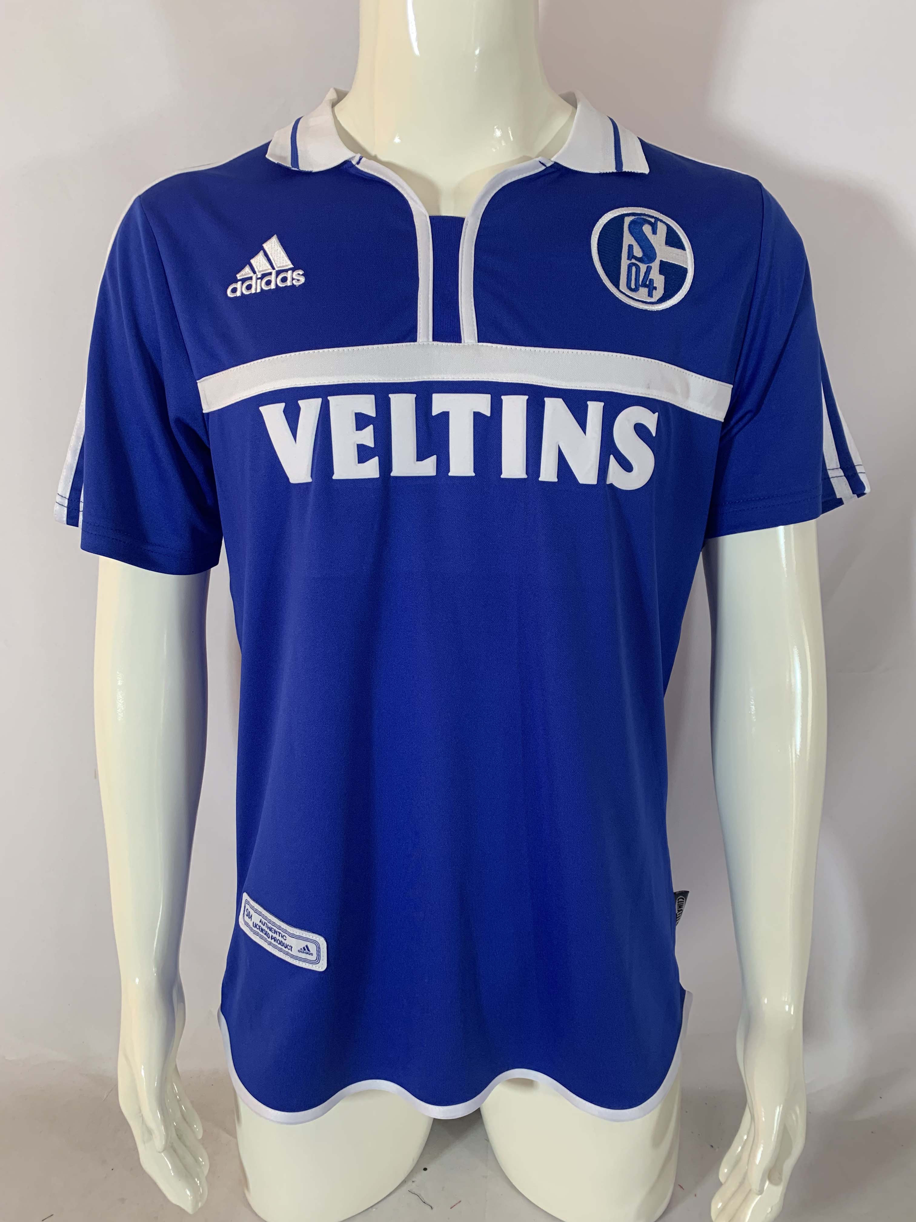 2000/2002 Retro Schalke 04 Home Football Shirt 1:1 Thai Quality