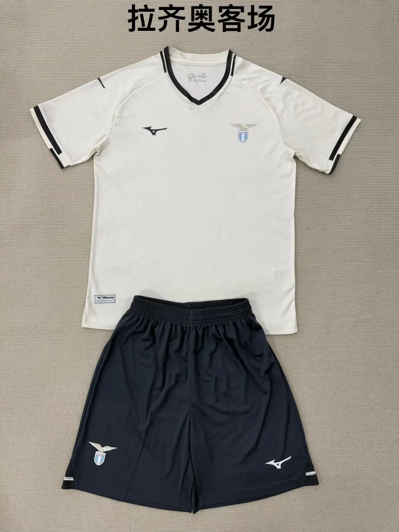 49270d5d53cce38c036085d1eb7ffa48 2025/2026 Lazio Away Football Shirt Kids Size 1:1 Thai Quality