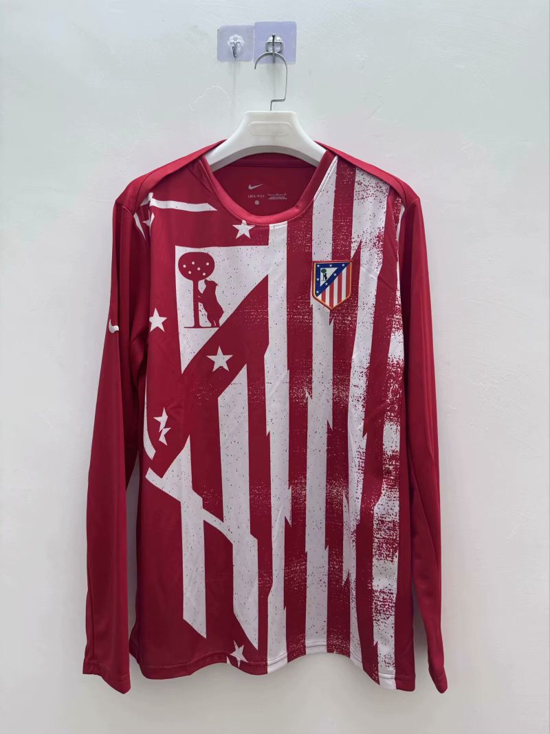 2025/2026 Atletico Madrid Training Suit Long Sleeves Football Shirt 1:1 Thai Quality