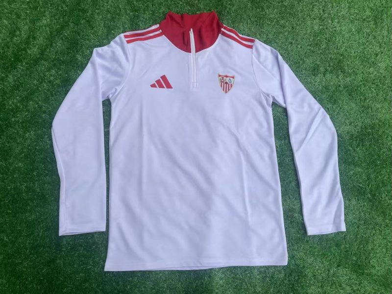 4c69ceece77d23e73d0503d130690c17 2025/2026 Sevilla Training suit Long sleeves Football Shirt 1:1 Thai Quality