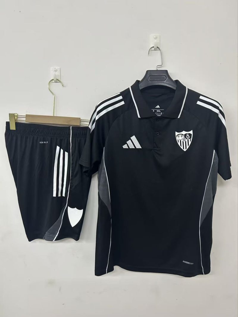 53d04c6e26fe4240f3e678a7cd3e6775 2025/26 Sevilla Black Training suit Football 1:1 Thai Quality