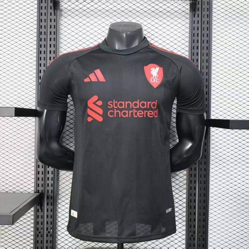 2025/2026 Player Version Liverpool Black Football Shirt 1:1 Thai Quality