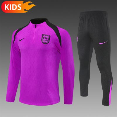 2025/2026 England Half-Pull Training Wear Football Shirt Kids Size