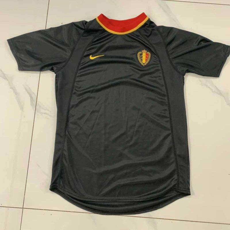 5be02ab2e75de8eff290b22c83a14da1 2000 Retro Belgium Away Football Shirt 1:1 Thai Quality