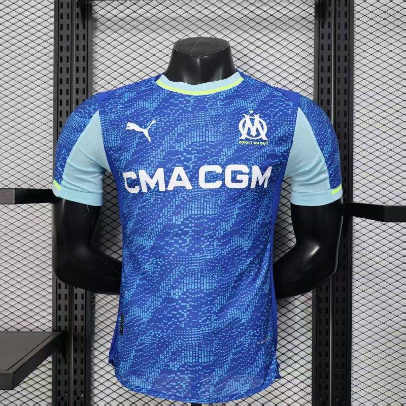 5be8892353b1ffc911e8c8ade8503d35 2025/2026 Player Version Olympique Marseille Third Away Football Shirt 1:1 Thai Quality