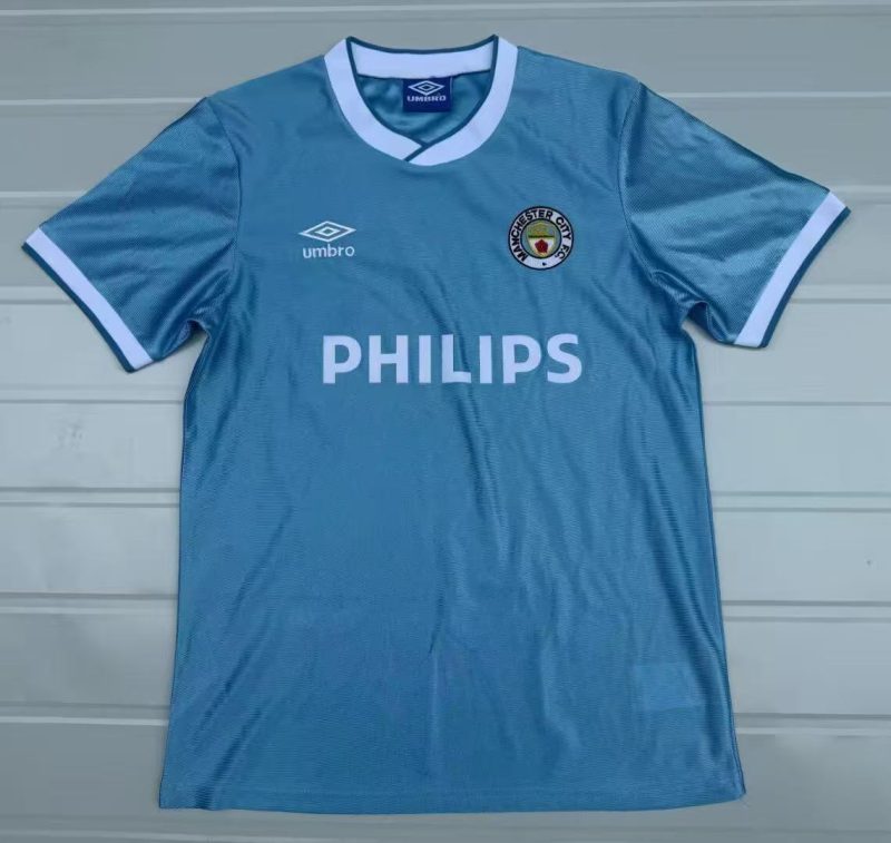 5ca7b03bd9d0c4d1eab75004e1b1923d 1986/1987 Retro Manchester City Home Football Shirt 1:1 Thai Quality