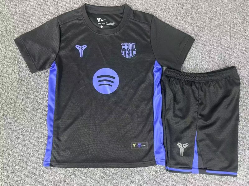 5de2b45fdcbe2706de455e1a70ca4437 2025/2026 Barcelona Joint name Football Shirt Kids Size 1:1 Thai Quality