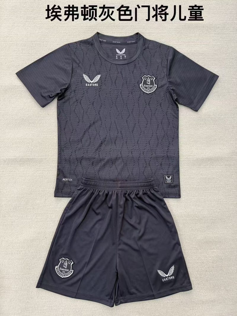 2025/2026 Everton Goalkeeper Football Shirt Kids Size 1:1 Thai Quality