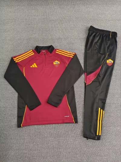 2025/2026 AS Roma Half-Pull Training Wear Football Shirt