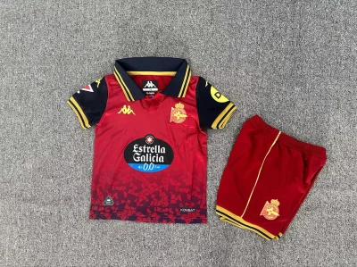 2025/2026 Deportivo de La Coruna Away Football Shirt Kids Size 1:1 Thai Quality