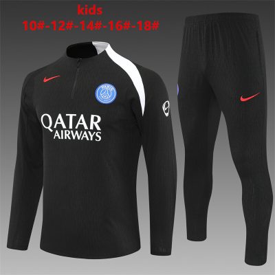 2025/2026 Paris Saint-Germain Half-Pull Training Suit Football Shirt Kids Size