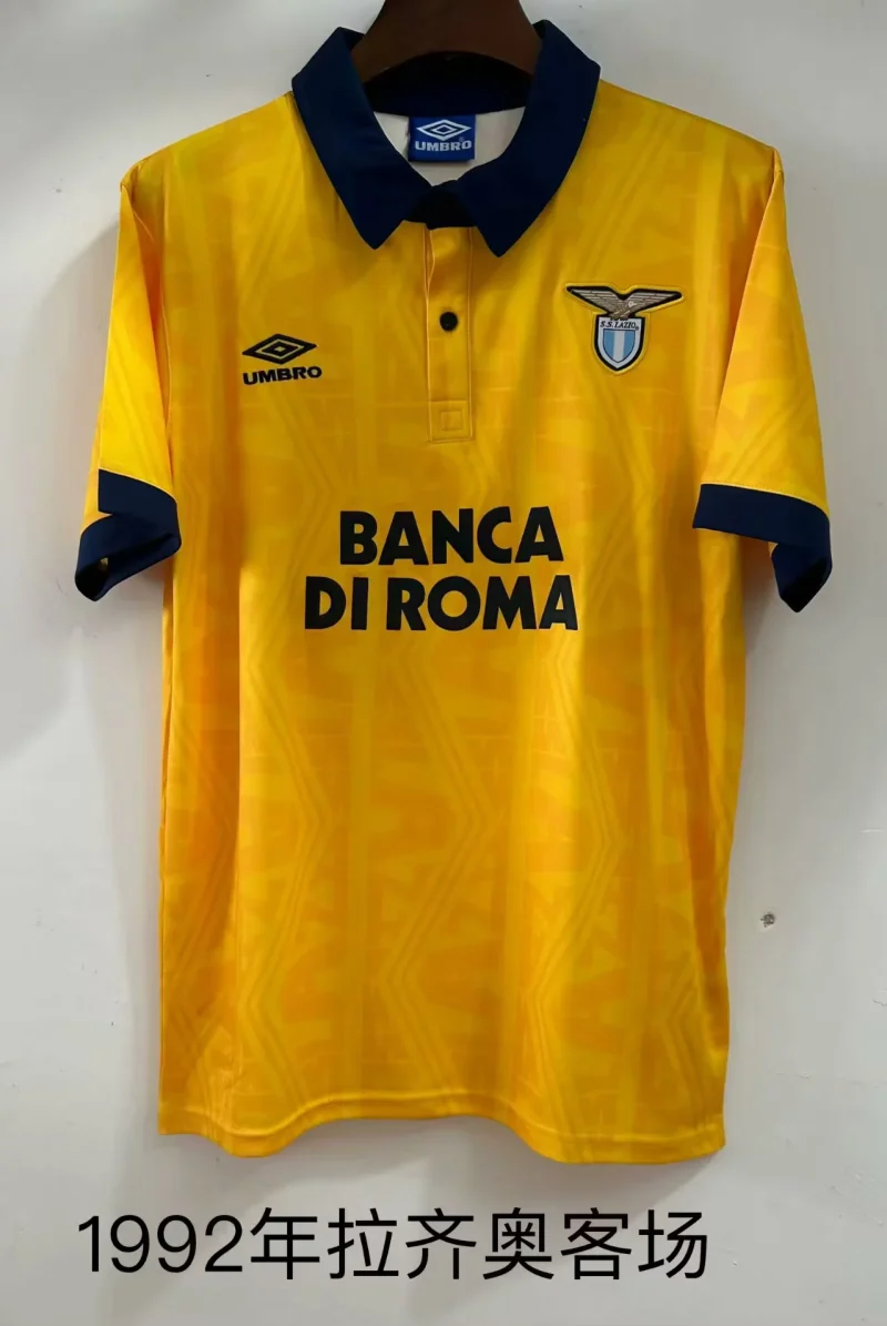769111a1204259ee86da98e6d1b03559 1992 Retro Lazio Away Football Shirt 1:1 Thai Quality