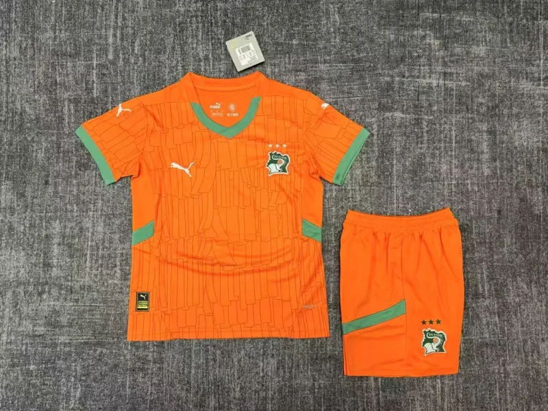 2024/2025 Ivory Coast Home Football Shirt Kids Size 1:1 Thai Quality