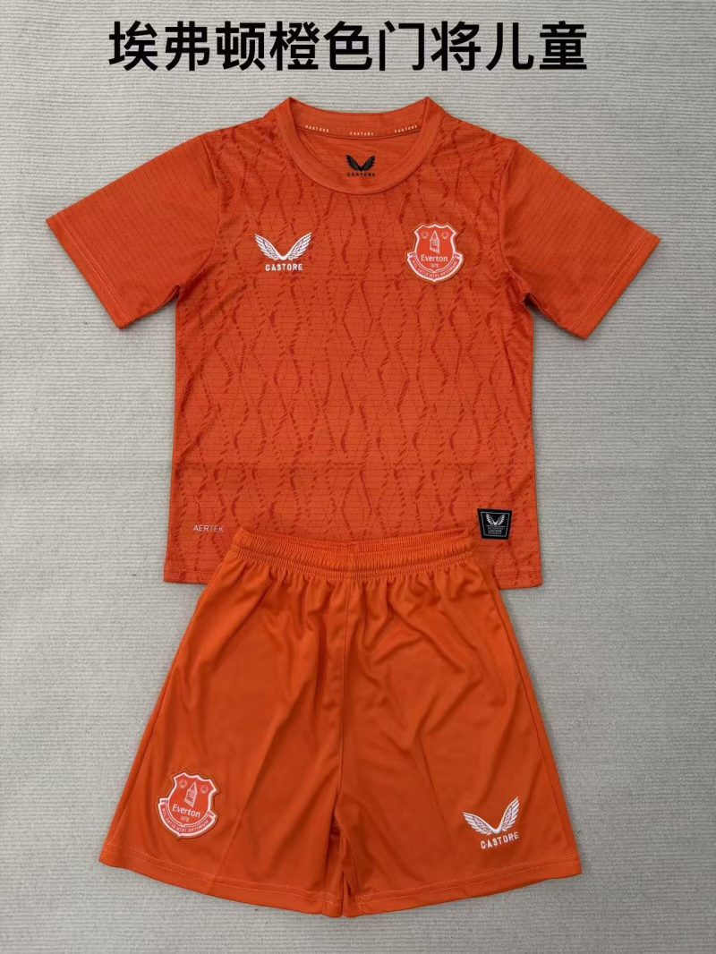 7bb2f37ba6e51647971d16204288f6c2 2025/2026 Everton Goalkeeper Football Shirt Kids Size 1:1 Thai Quality