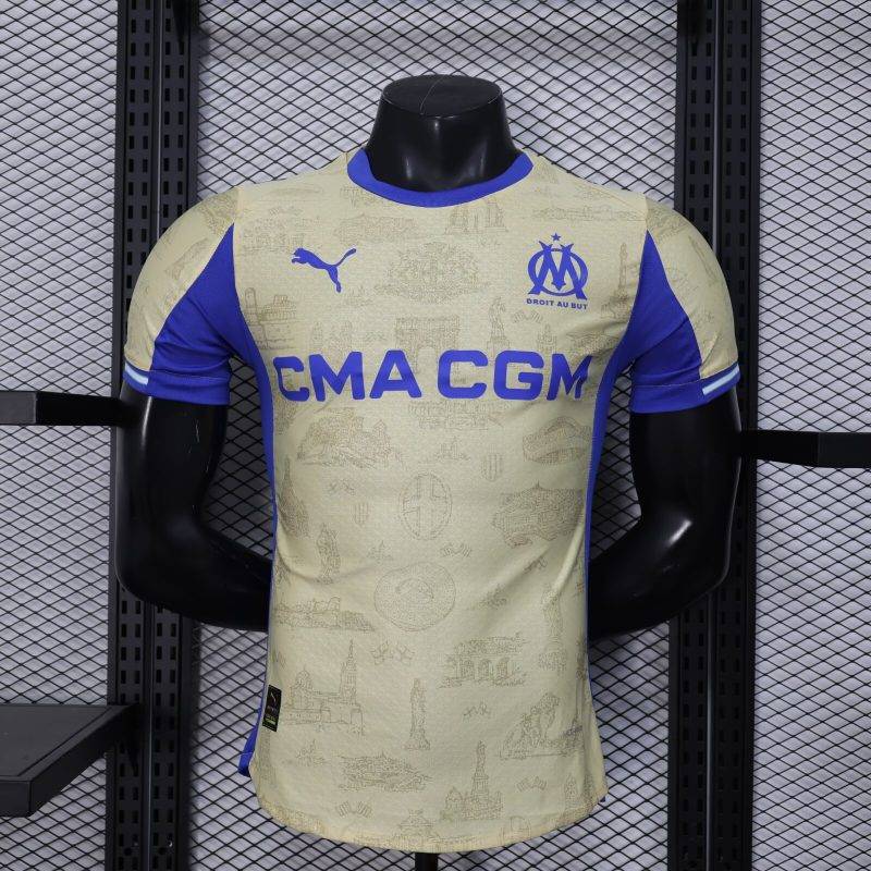 2025/2026 Player Version Olympique Marseille Fourth Away Football Shirt 1:1 Thai Quality