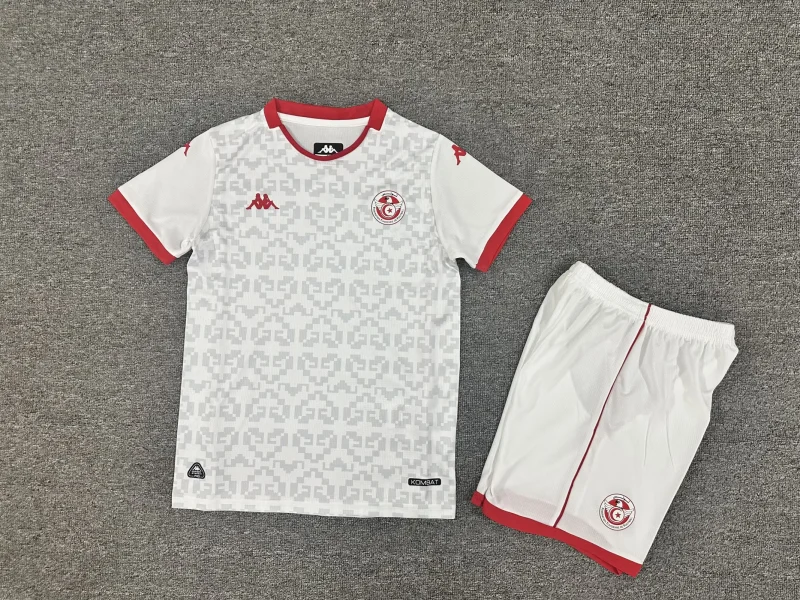2026 Tunisia Away Football Shirt Kids Size 1:1 Thai Quality
