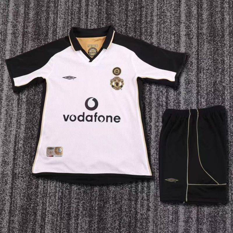 85cc33f41a54259efce1d9db7097e715 2001/02 Manchester United's 100th Anniversary Football Shirt Kids Size 1:1 Thai Quality