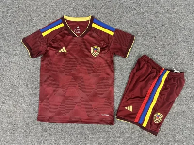 2026 Venezuela Home Football Shirt Kids Size 1:1 Thai Quality