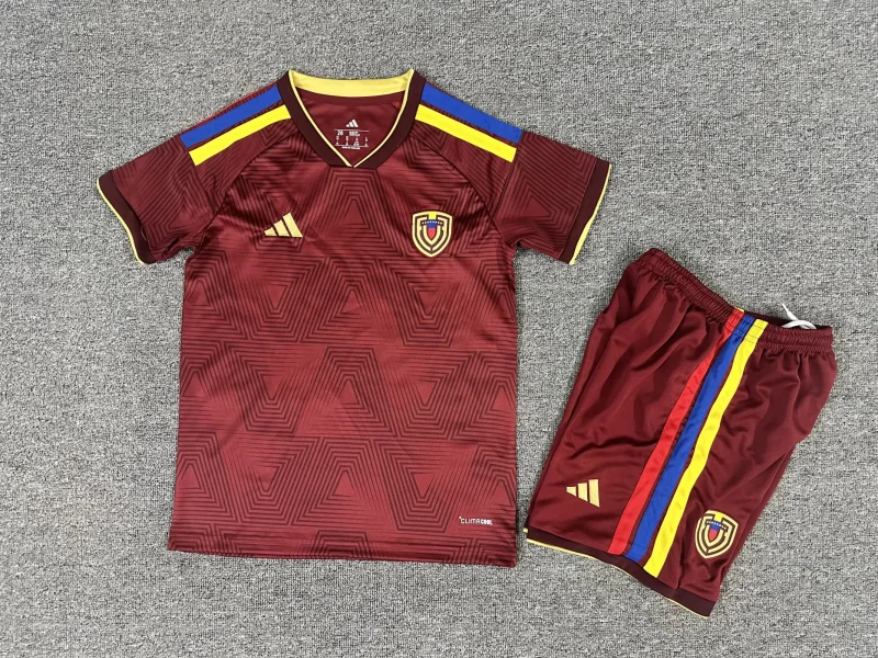 2026 Venezuela Home Football Shirt Kids Size 1:1 Thai Quality