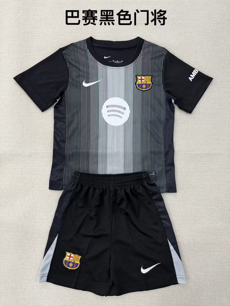 8ac49634f6a46da89f962794911e6d76 2025/2026 Barcelona Goalkeeper Football Shirt Kids Size 1:1 Thai Quality