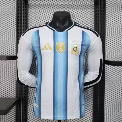 2026 Player Version Long Sleeve Argentina Home Football Shirt 1:1 Thai Quality