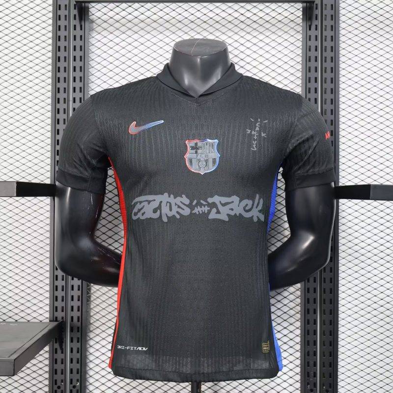 9274bd96ee0ba57b03139dc3002c5d8e 2024/2025 Player Version Barcelona x Travis Scott Away Football Shirt 1:1 Thai Quality