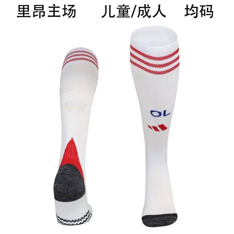 94b5c9c58936c774efbffb51d00ea108 2025/2026 Lyonnais home Football Socks 1:1 Thai Quality