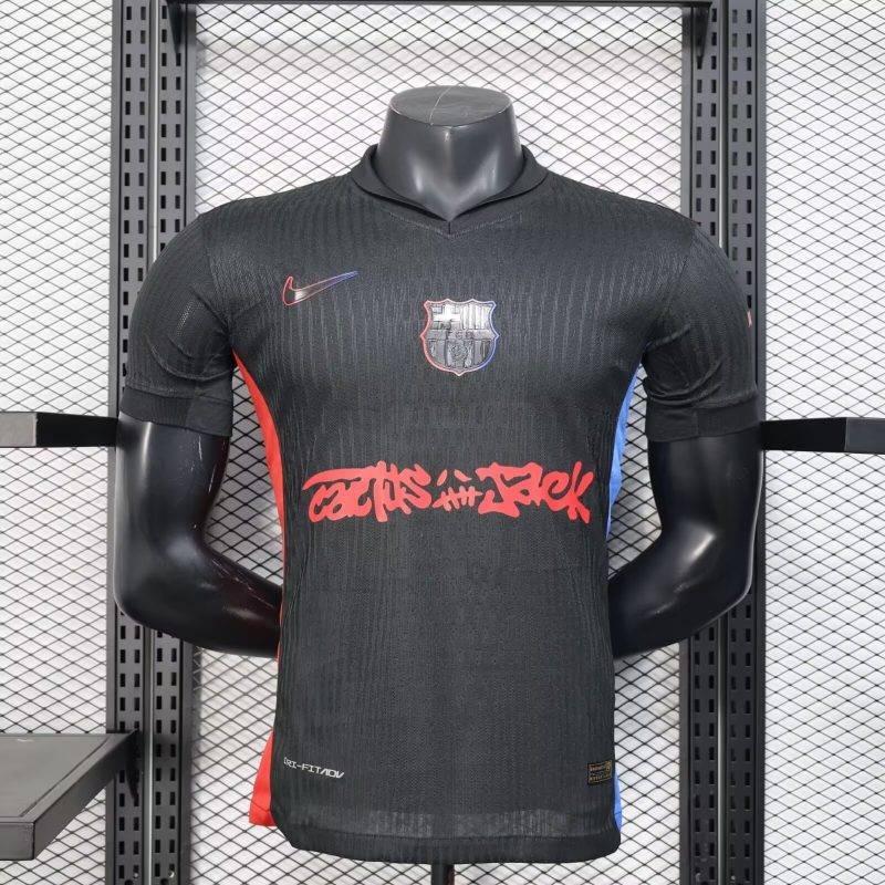 9917f5e71196b7753bdcf1a268aeba1c 2024/2025 Player Version Barcelona x Travis Scott Away Football Shirt 1:1 Thai Quality
