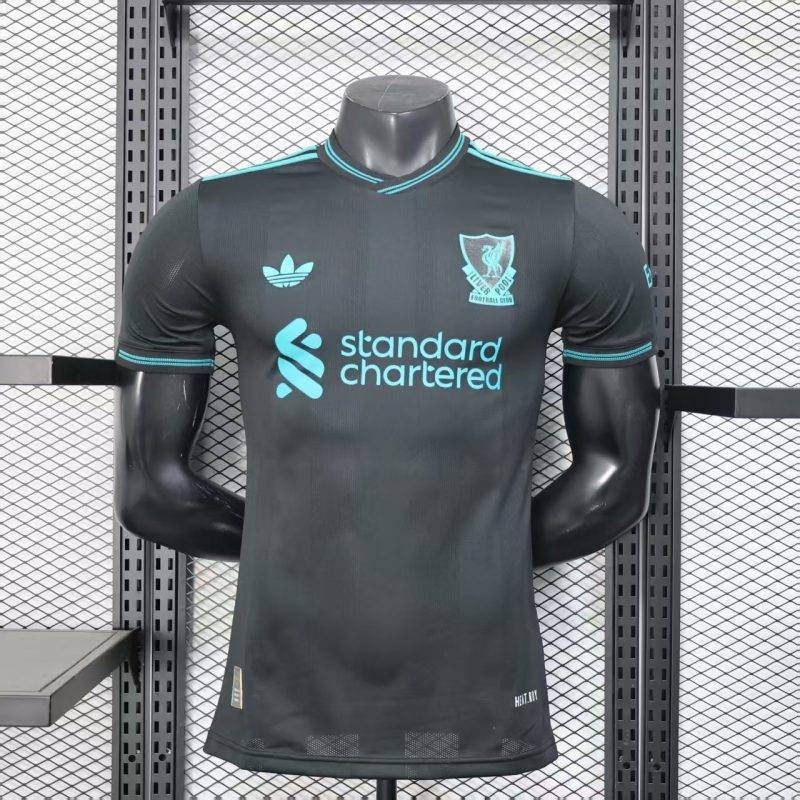 2025/2026 Player Version Liverpool Black Football Shirt 1:1 Thai Quality