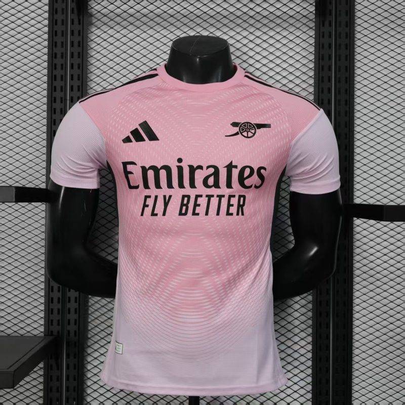 2025/2026 Player Version Arsenal pink Football Shirt 1:1 Thai Quality
