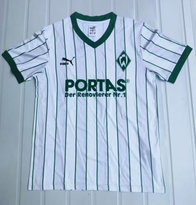 1987/1988 Retro Werder Bremen Home Football Shirt 1:1 Thai Quality