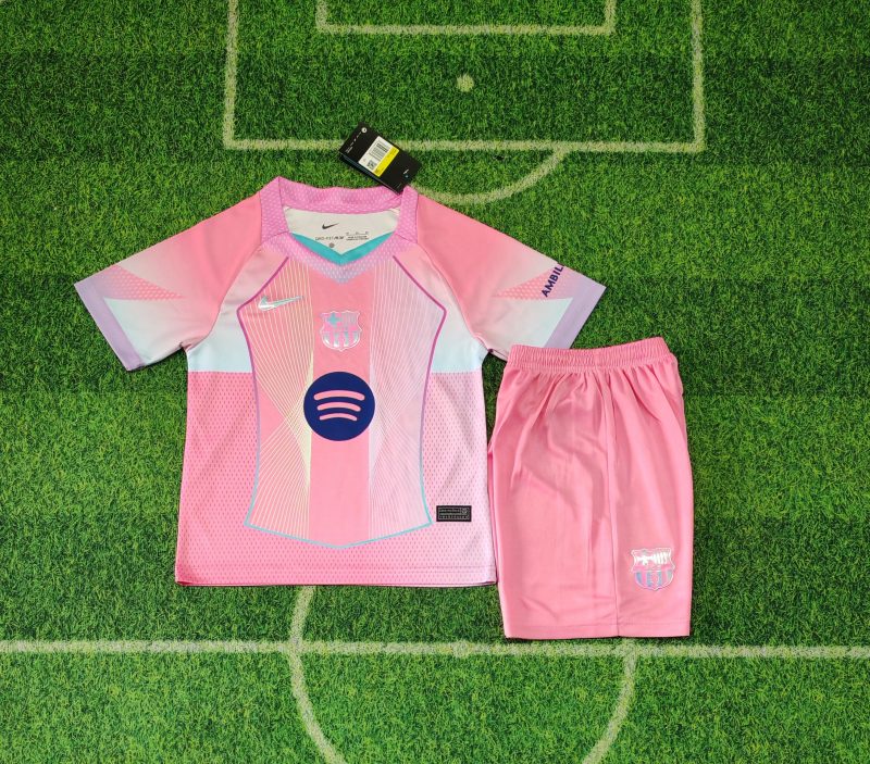 9f59ff556d8d457346ee035721aea033 2025/2026 Barcelona Special Edition Football Shirt Kids Size 1:1 Thai Quality