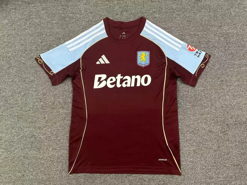 a0198b9d865a0bb8facbf4e8ddaf8d8c 2025/2026 Aston Villa Home Football Shirt 1:1 Thai Quality